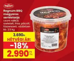 Spar Regnum BBQ magyaros sertéstarja ajánlat