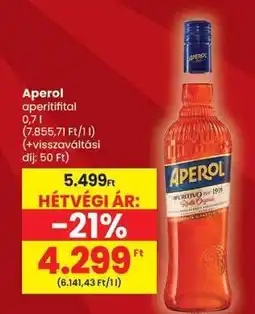 Spar Aperol aperitif ajánlat