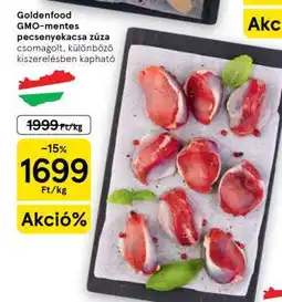 Tesco Goldenfood GMO-mentes pecsenyekacsa zúza ajánlat