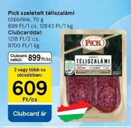Tesco PICK Szeletelt téliszalámi ajánlat