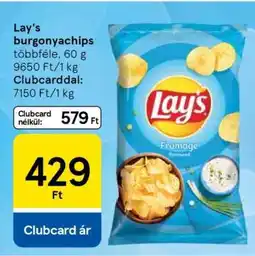 Tesco Lay's burgonyachips ajánlat