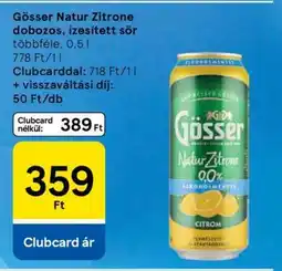 Tesco GÖSSER Natur Zitrone ajánlat