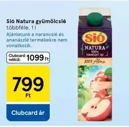 Tesco Sió Natura gyümölcslé ajánlat