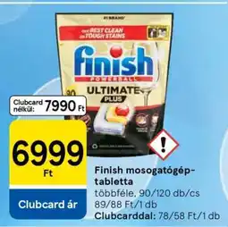 Tesco FINISH Mosogatógép-tabletta ajánlat