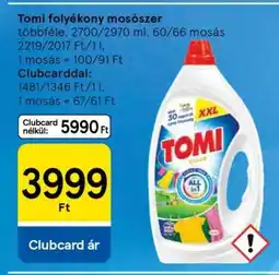 Tesco TOMI FOLYÉKONY MOSÓSZER ajánlat