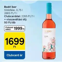 Tesco Bodri bor ajánlat