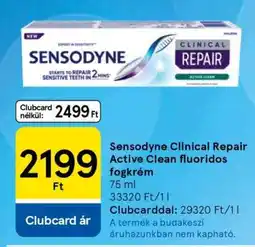 Tesco Sensodyne Clinical Repair Active Clean fluoridos fogkrém ajánlat