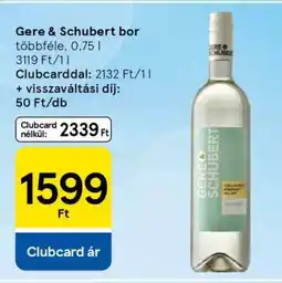 Tesco Gere-Schubert bor ajánlat