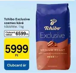 Tesco Tchibo Exclusive szemes kávé ajánlat