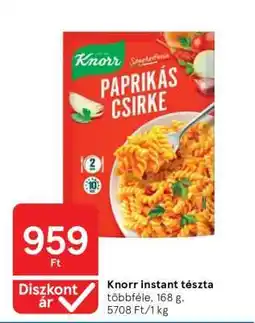 Tesco Knorr instant tészta ajánlat