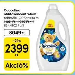 Tesco Coccolino öblítőkoncentrátum ajánlat