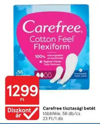 Tesco CAREFREE Tisztasági betét ajánlat