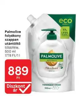 Tesco Palmolive folyékony szappan-utántöltő ajánlat