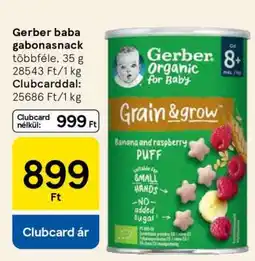 Tesco Gerber baba gabonasnack ajánlat