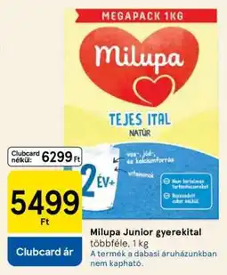 Tesco Milupa Junior gyerekital ajánlat