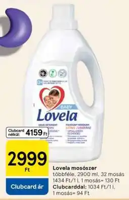 Tesco Lovela mosószer ajánlat