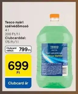 Tesco Tesco nyári szélvédőmosó ajánlat
