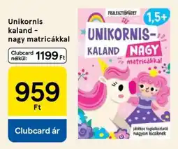 Tesco Unikornis kaland – nagy matricákkal ajánlat