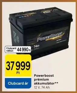 Tesco Powerboost Premium akkumulátor ajánlat