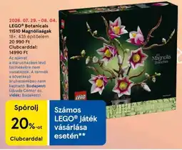 Tesco LEGO Botanicals 11510 Magnóliaágak ajánlat