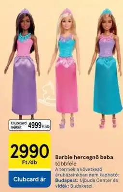Tesco Barbie hercegnő baba ajánlat