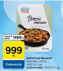 Tesco HelloFooD készétel ajánlat
