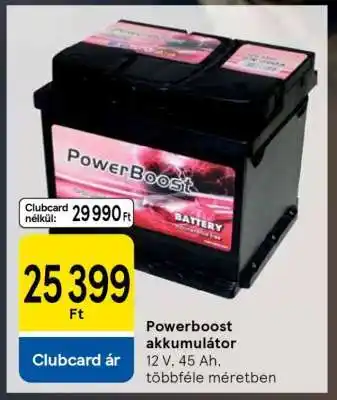 Powerboost akkumulátor