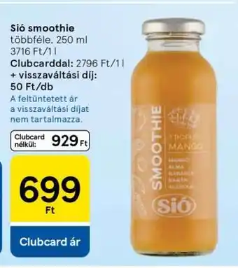 Tesco Sió Smoothie ajánlat