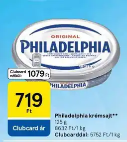Tesco PHILADELPHIA Krémsajt ajánlat