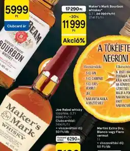 Tesco Maker's Mark Bourbon Whiskey ajánlat