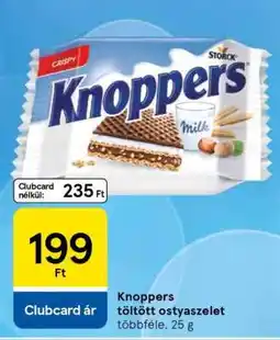 Tesco Knoppers töltött ostyaszelet ajánlat