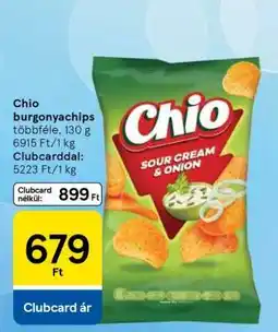 Tesco Chio burgonyachips ajánlat