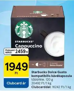 Tesco Starbucks Dolce Gusto Kompatibilis Kávékapszula ajánlat