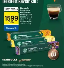 Tesco Starbucks Nespresso kompatibilis kávékapszula ajánlat