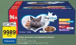 Tesco PreVital alutasakos macskaeledel multipack ajánlat