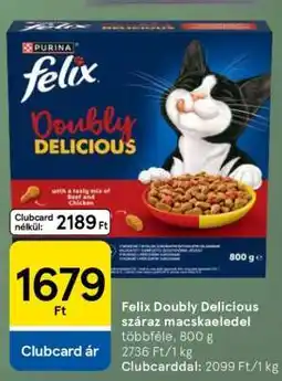 Tesco Felix Doubly Delicious száraz macskaeledel ajánlat