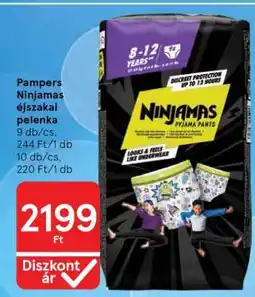 Tesco Pampers Ninjamas éjszakai pelenka ajánlat