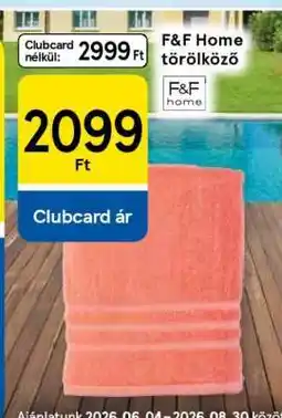 Tesco F&F Home törölköző ajánlat