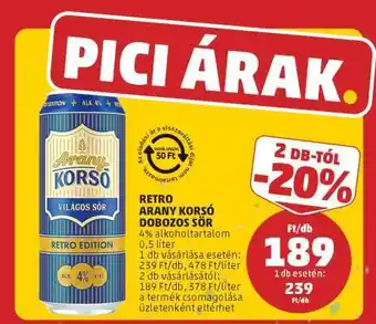 RETRO ARANY KORSÓ DOBOZOS SÖR
