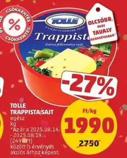 PENNY Tolle Trappista Sajt ajánlat