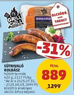 PENNY Sütni való kolbász ajánlat