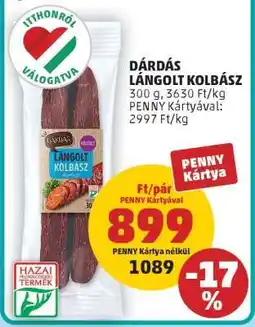 PENNY Dárdás Lángolt Kolbász ajánlat