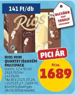 PENNY RIOS MINI QUARTET JÉGKRÉM MULTIPACK ajánlat