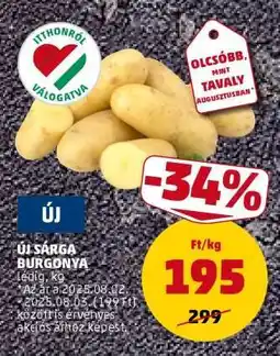 PENNY Új sárga burgonya ajánlat