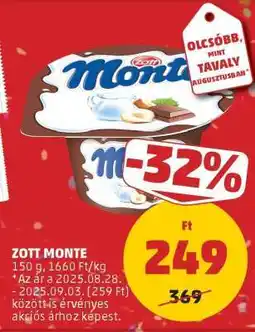 PENNY Zott Monte ajánlat