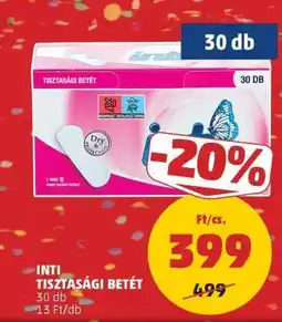 PENNY INTI TISZTASÁGI BETÉT ajánlat