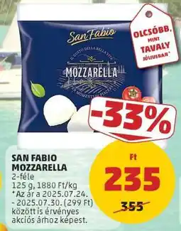PENNY San Fabio Mozzarella ajánlat
