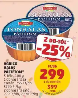 PENNY AGRICO HALAS PÁSTÉTOM ajánlat
