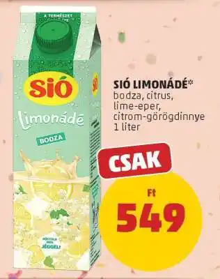 PENNY Sió Limonádé ajánlat
