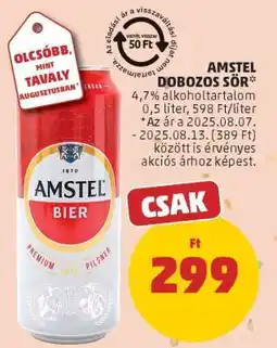 PENNY Amstel dobozos sör ajánlat